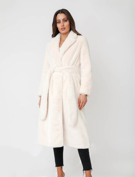 n*a様 louren ローレン　mohair shaggy long coat shaci-ivory-loren-faux-fur-