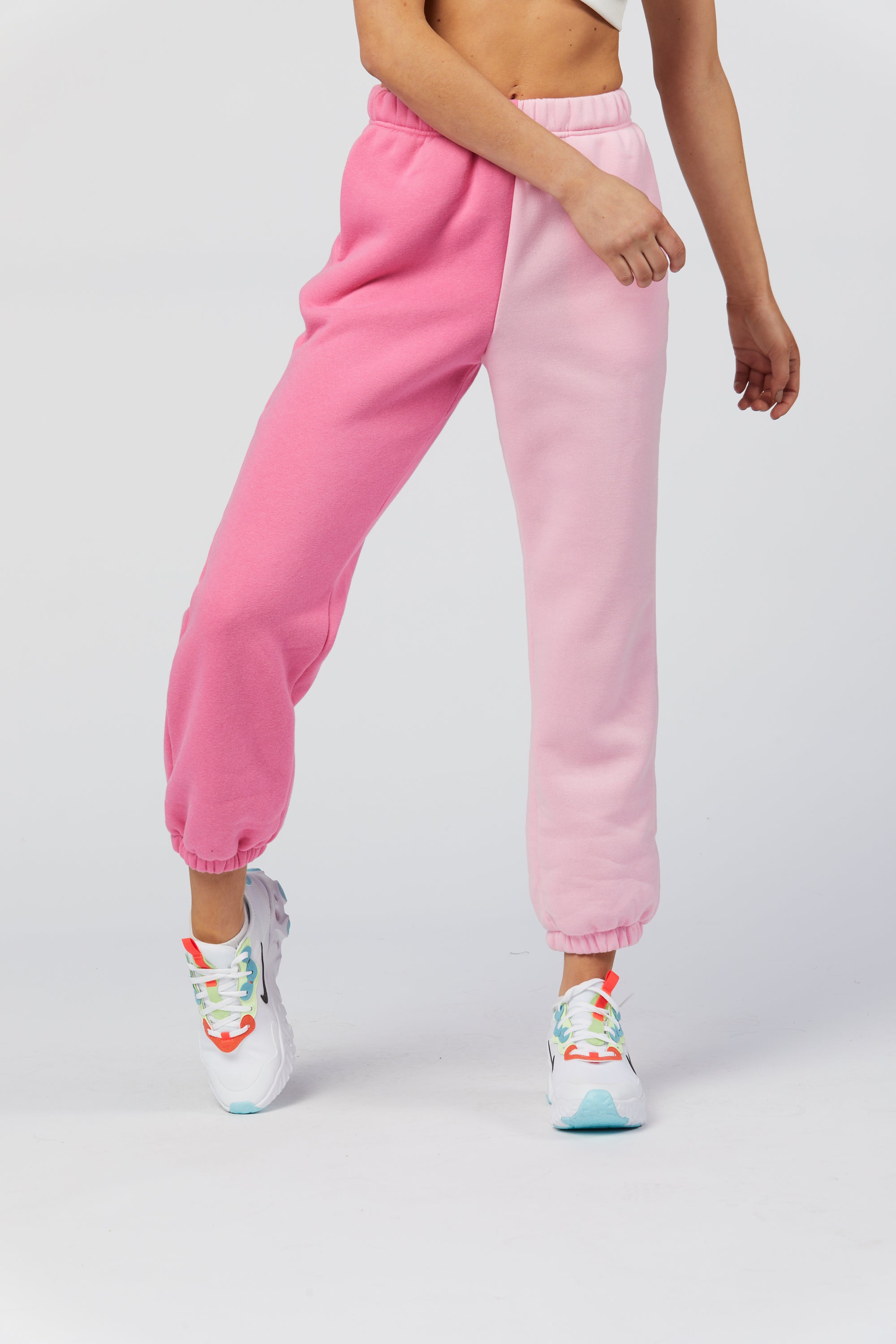 Two Tone Sweats - Pink
