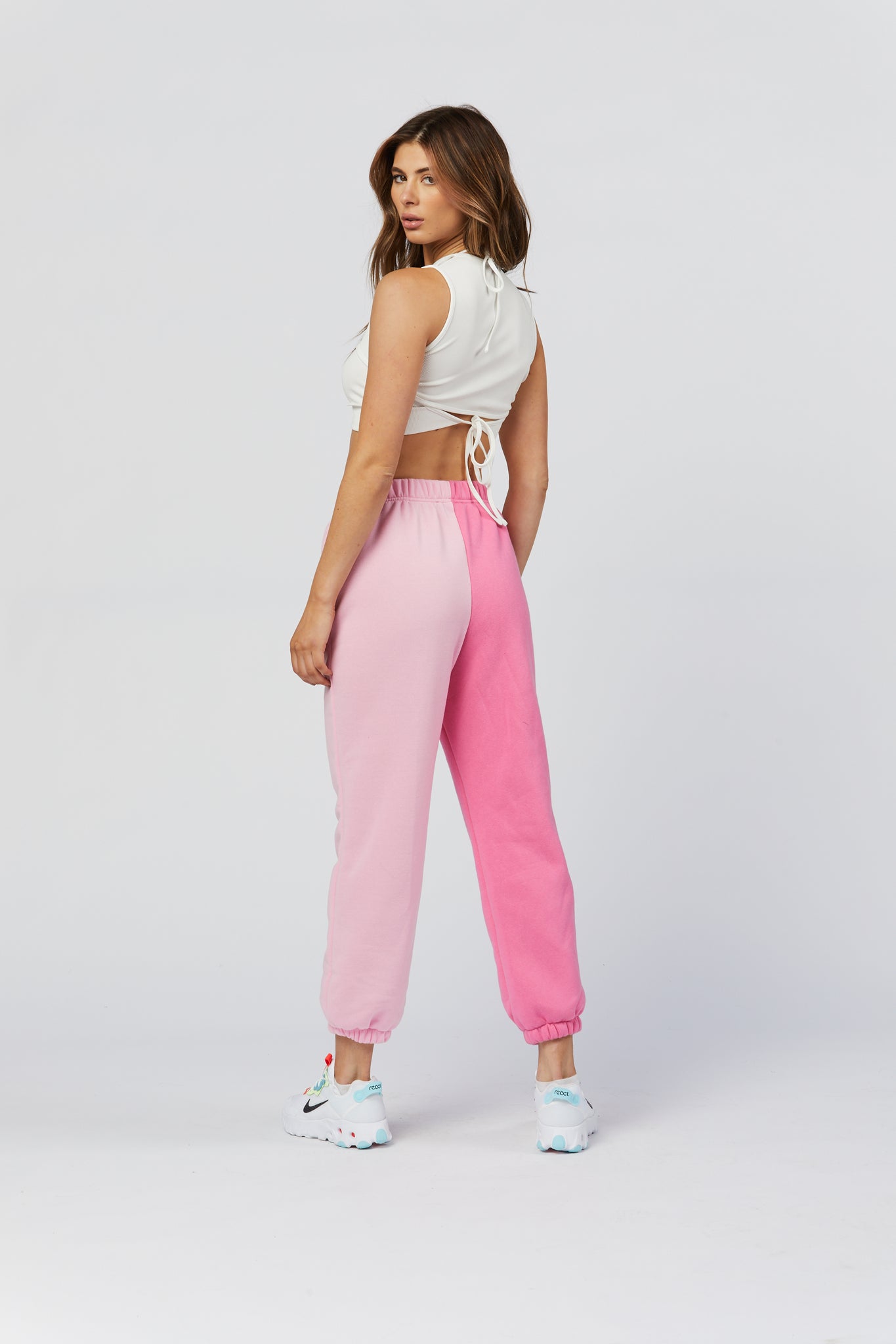 Two Tone Sweats - Pink