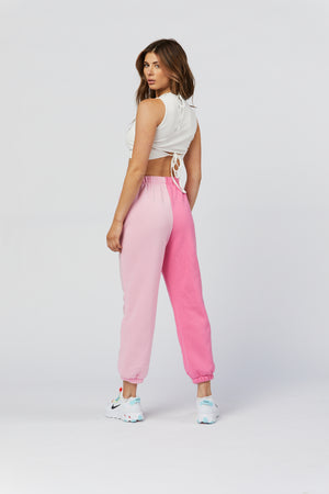 Two Tone Sweats - Pink