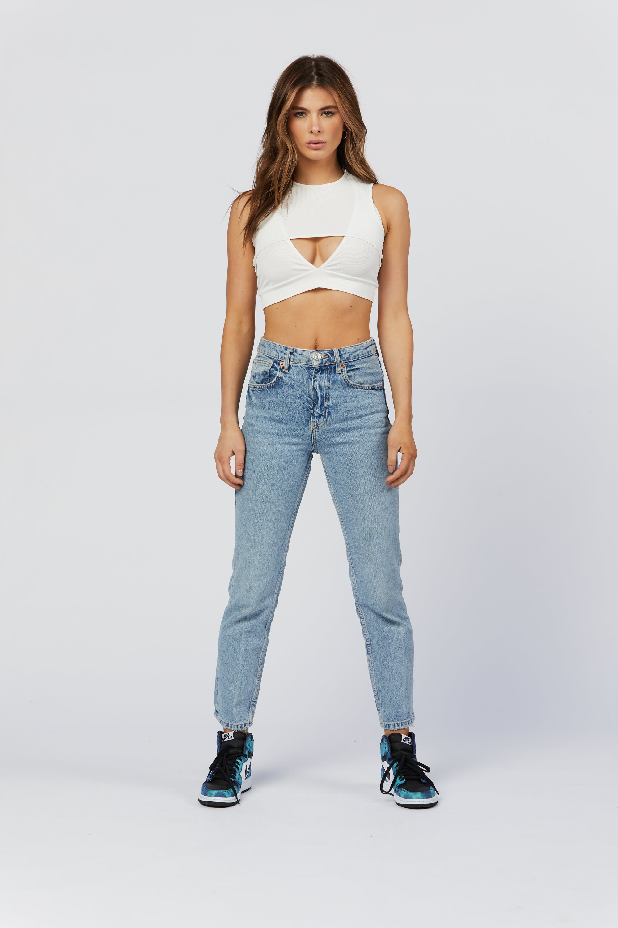 Cutout Top - White