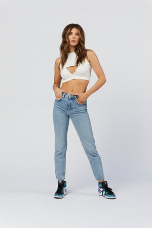 Cutout Top - White