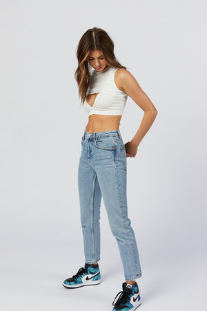 Cutout Top - White