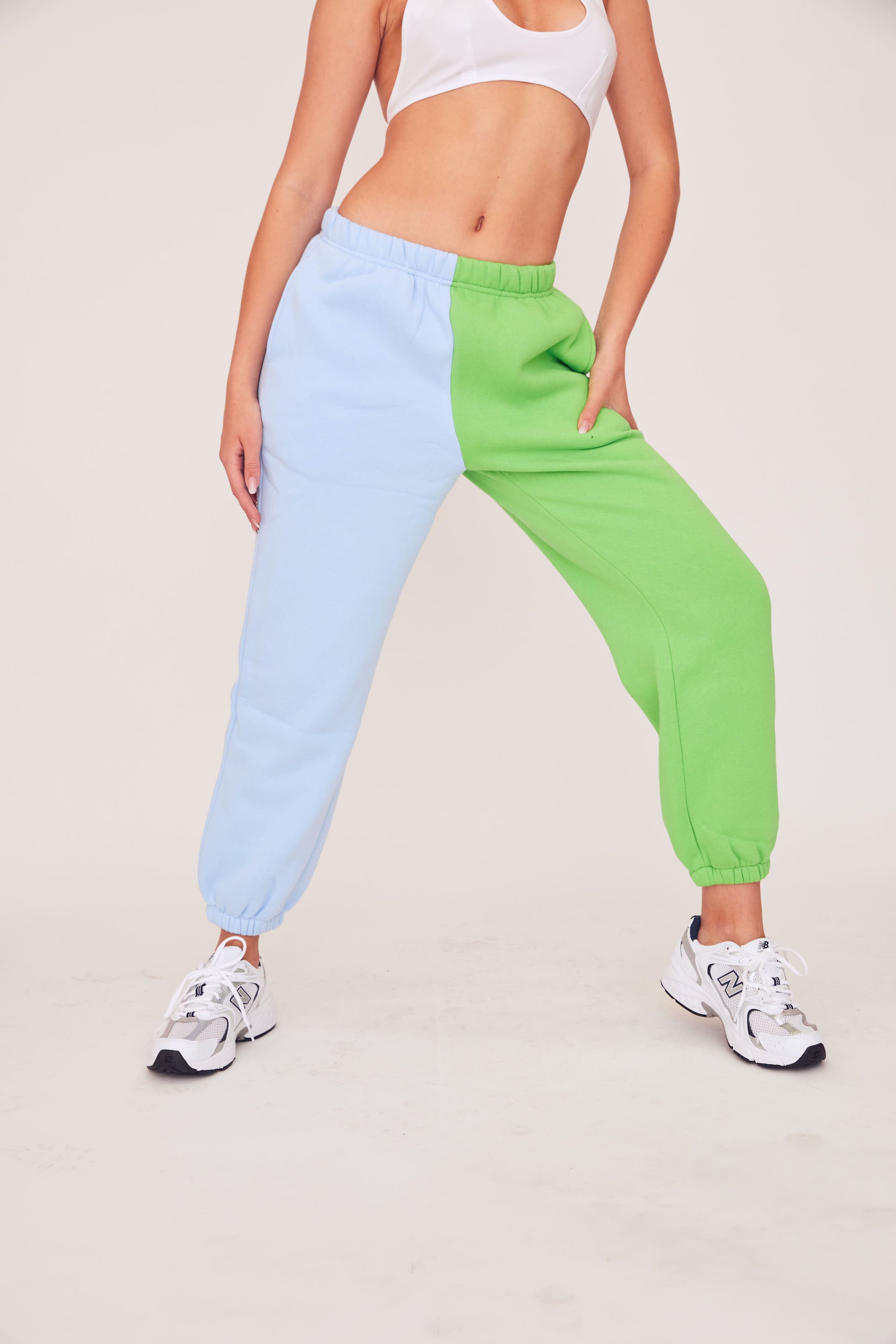 Two Tone Sweats - Blue/Green