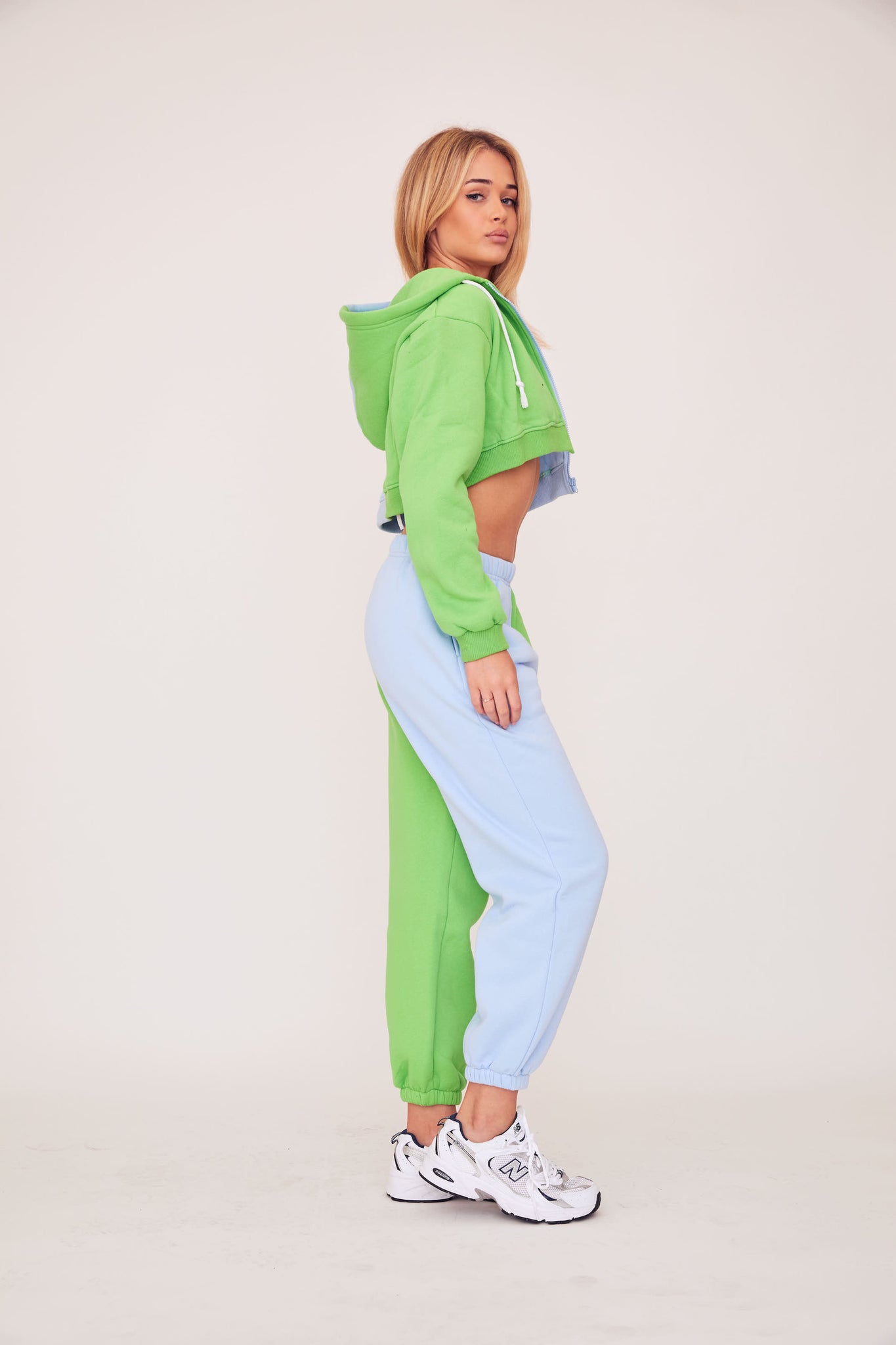 Two Tone Sweats - Blue/Green