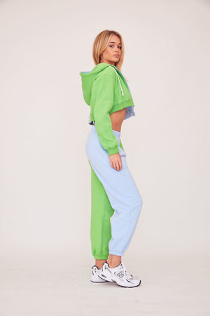 Two Tone Sweats - Blue/Green