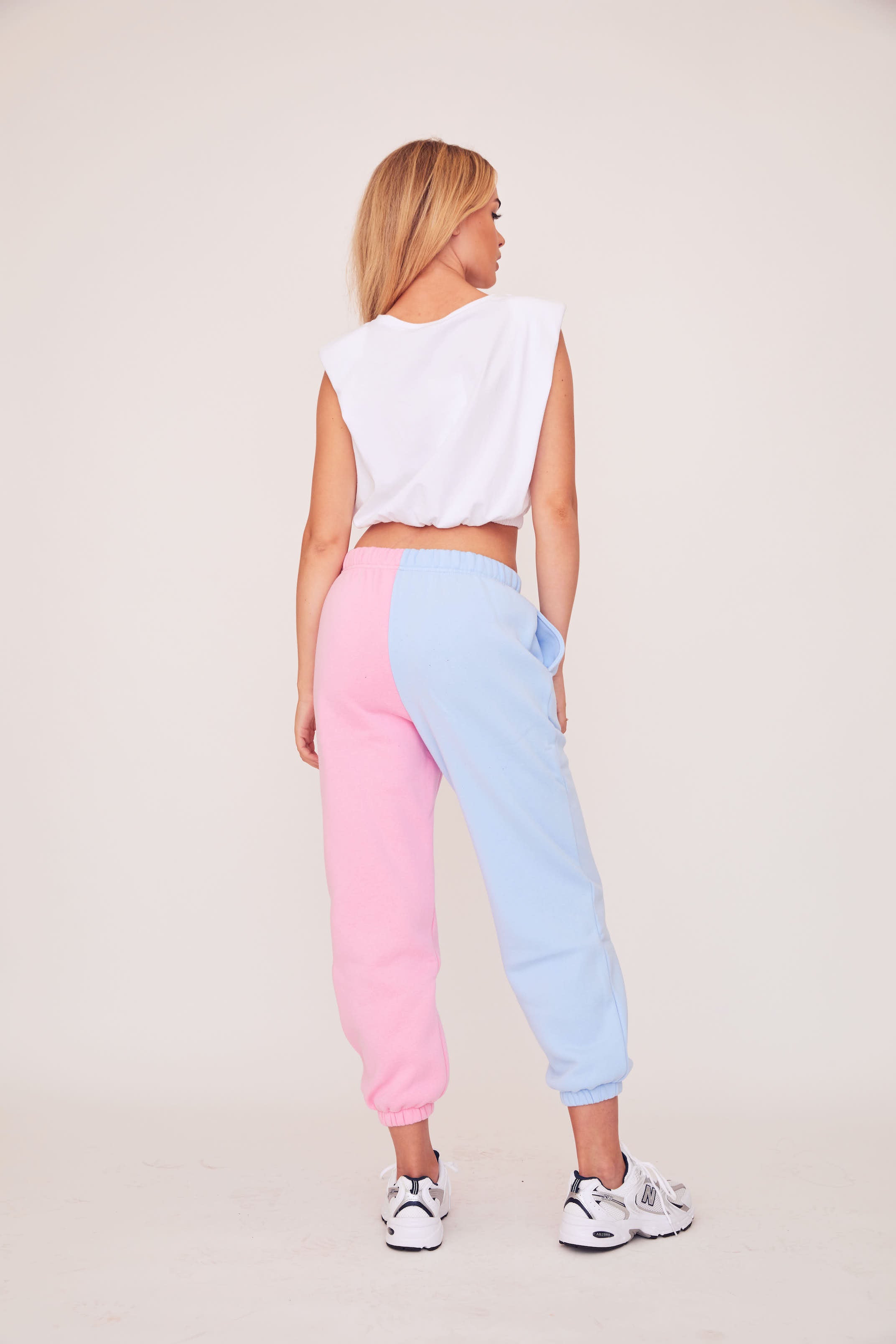 Two Tone Sweats - Pink/Blue