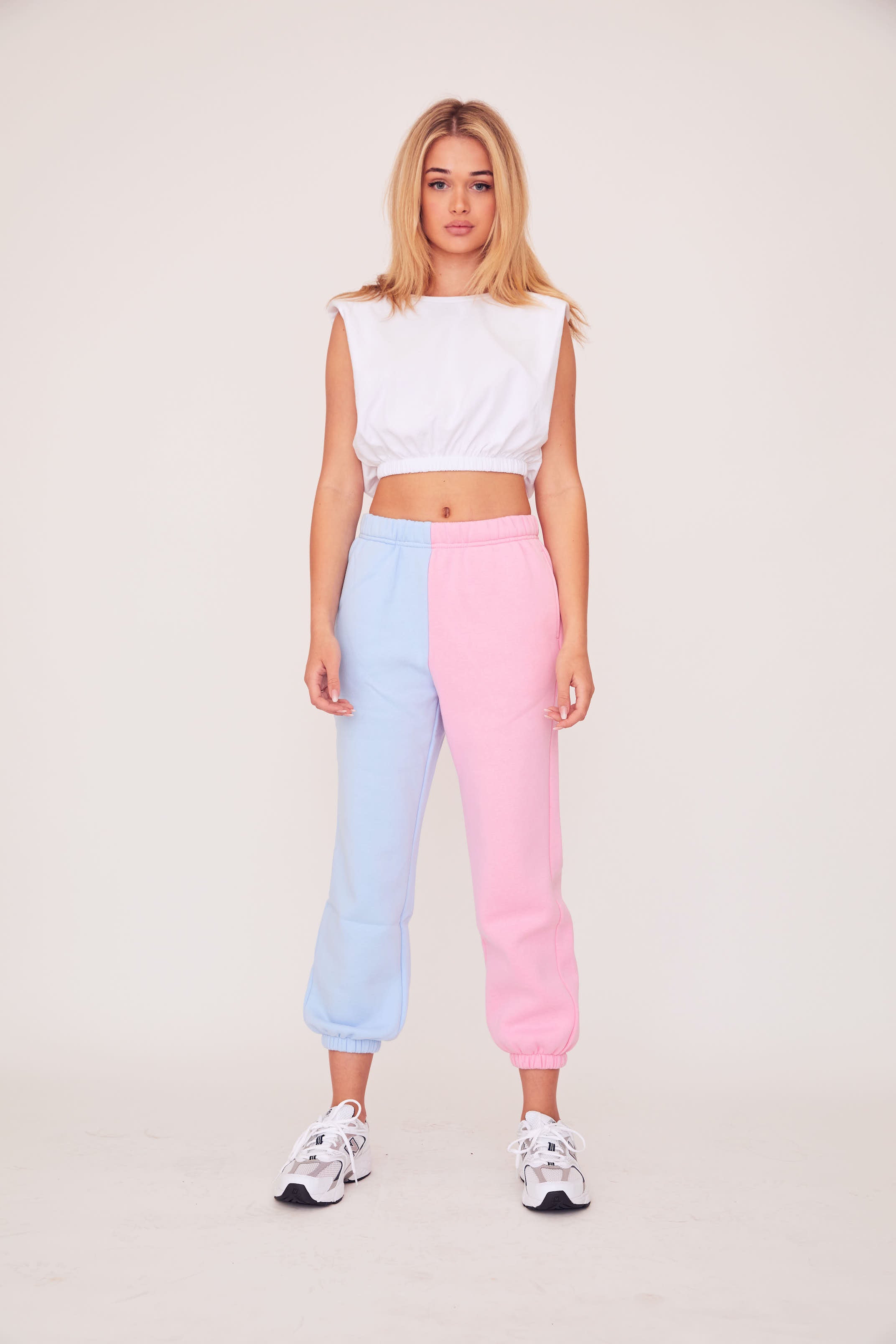 Two Tone Sweats - Pink/Blue