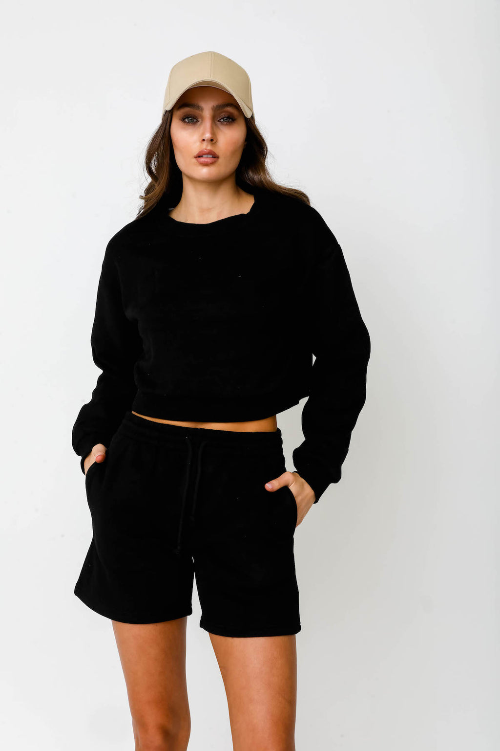 Cropped Sweater - Black