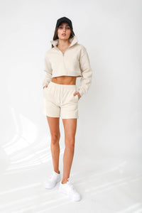 Beige Shorts