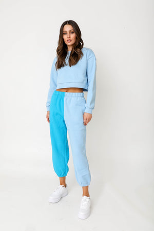 Two Tone Sweats - Blue