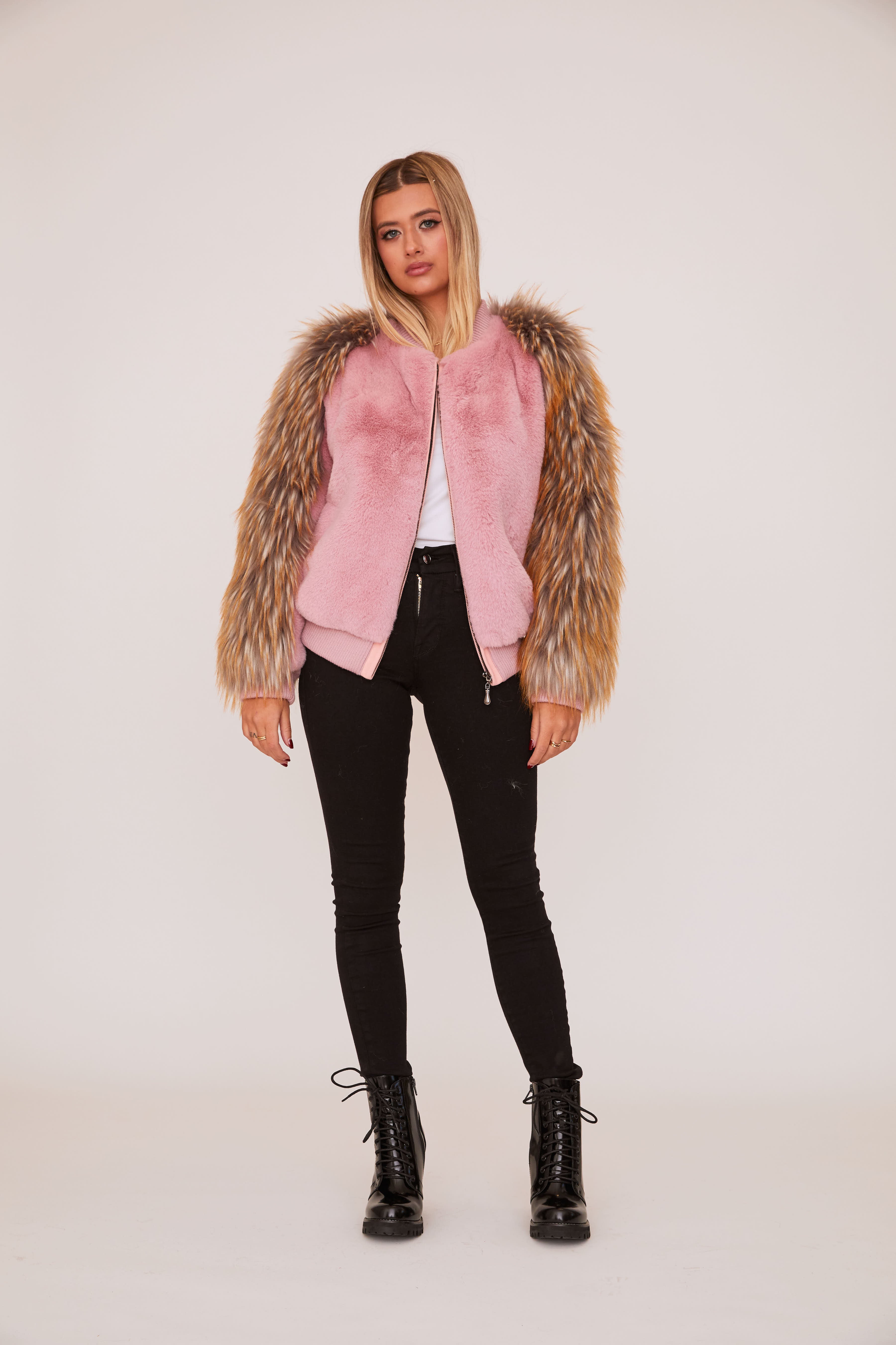 Pink bomber jacket for spring and Mansur Gavriel shoes – Bay Area  Fashionista