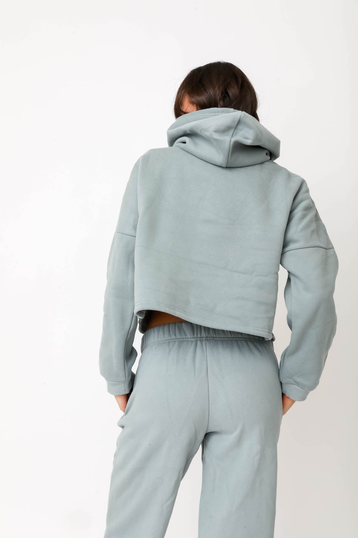 Cropped Hoodie - Mint