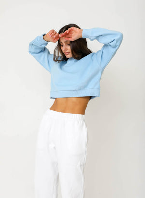 Cropped Sweater - Blue