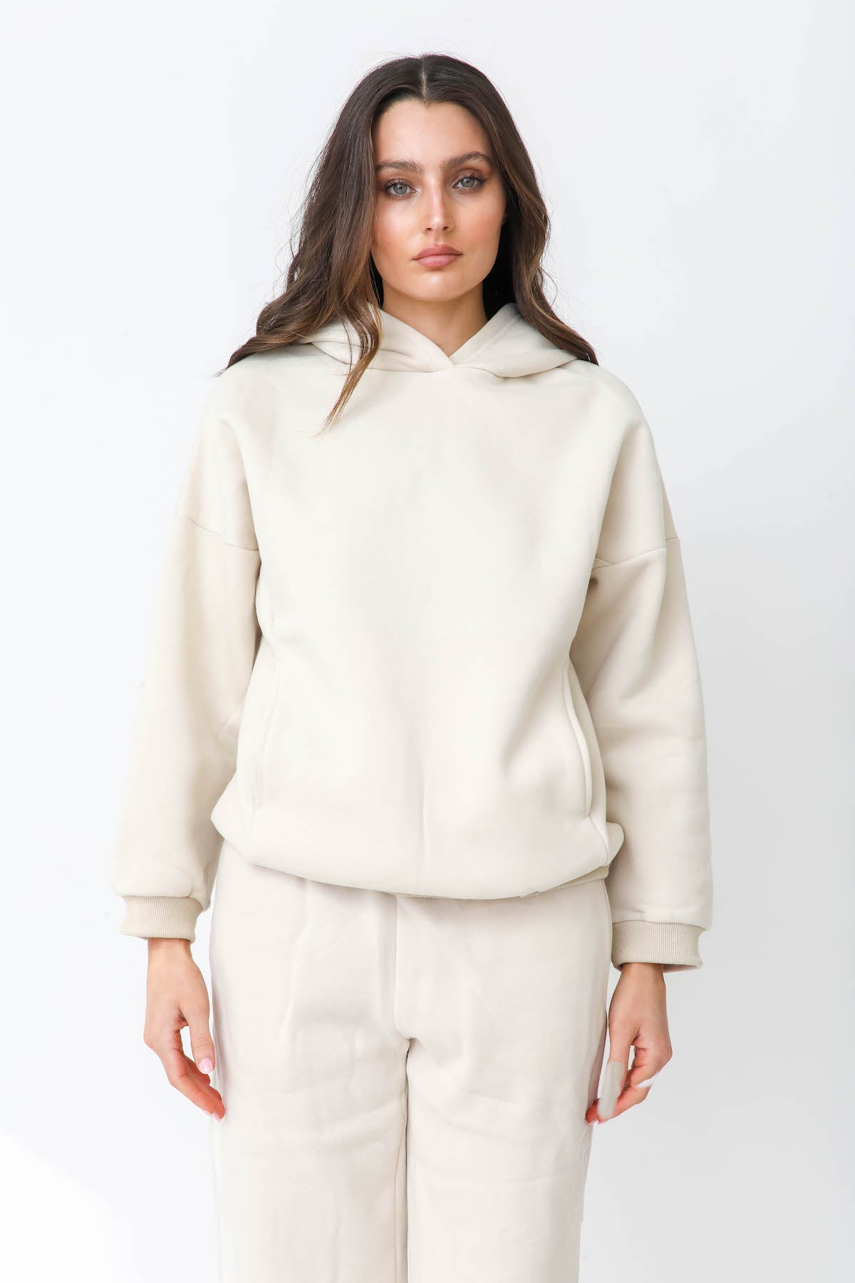 Oversized Hoodie - Beige