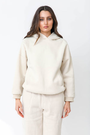 Oversized Hoodie - Beige