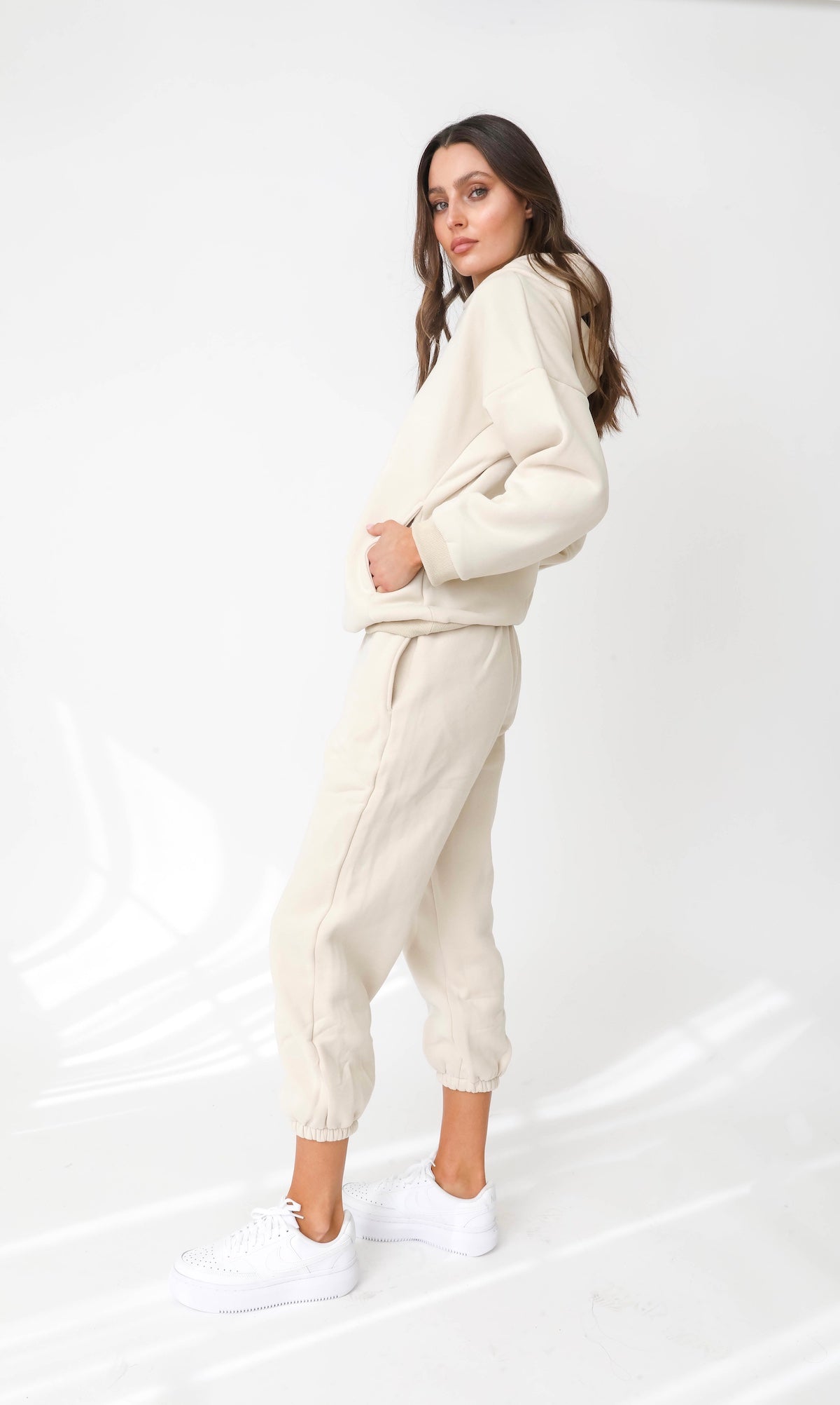 Oversized Hoodie - Beige