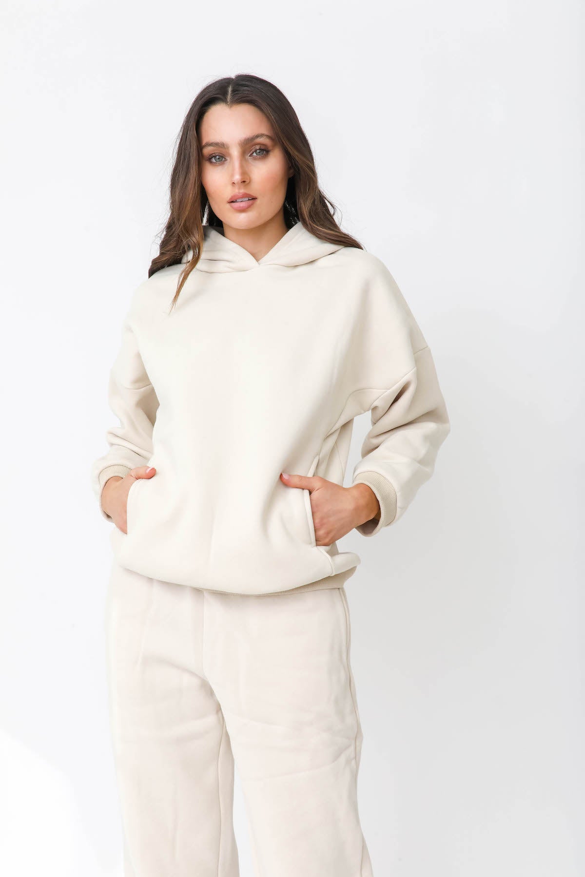 Oversized Hoodie - Beige