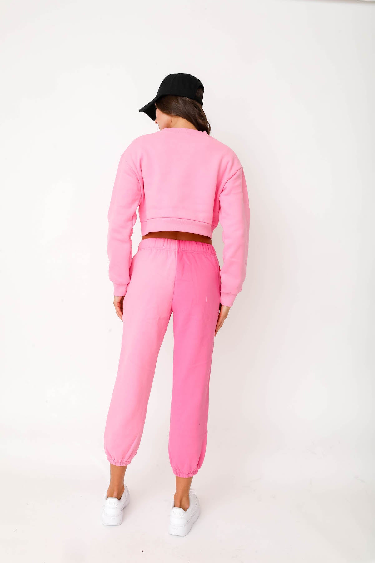 Cropped Sweater - Pink