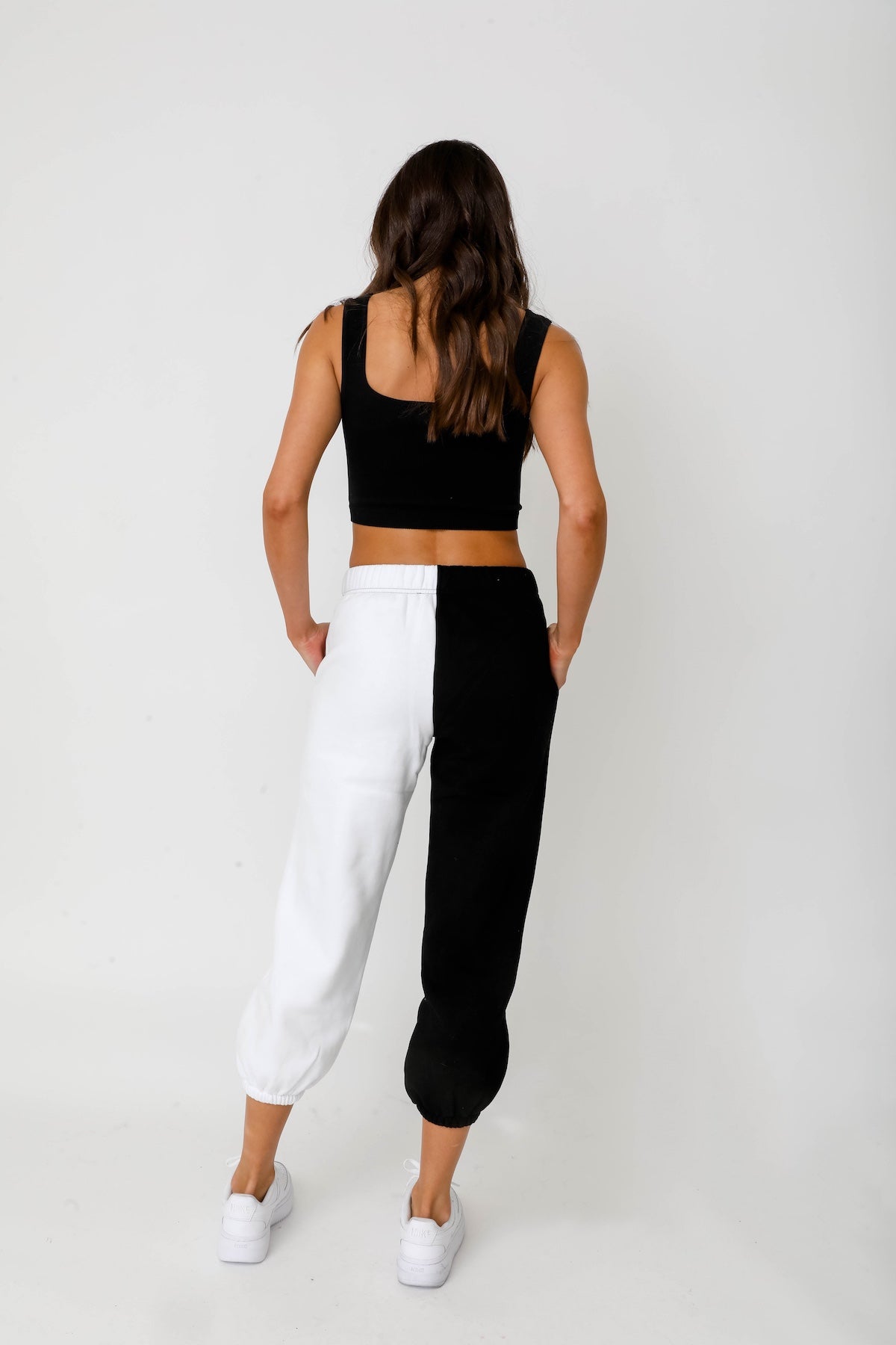 Two Tone Sweats - Black/White