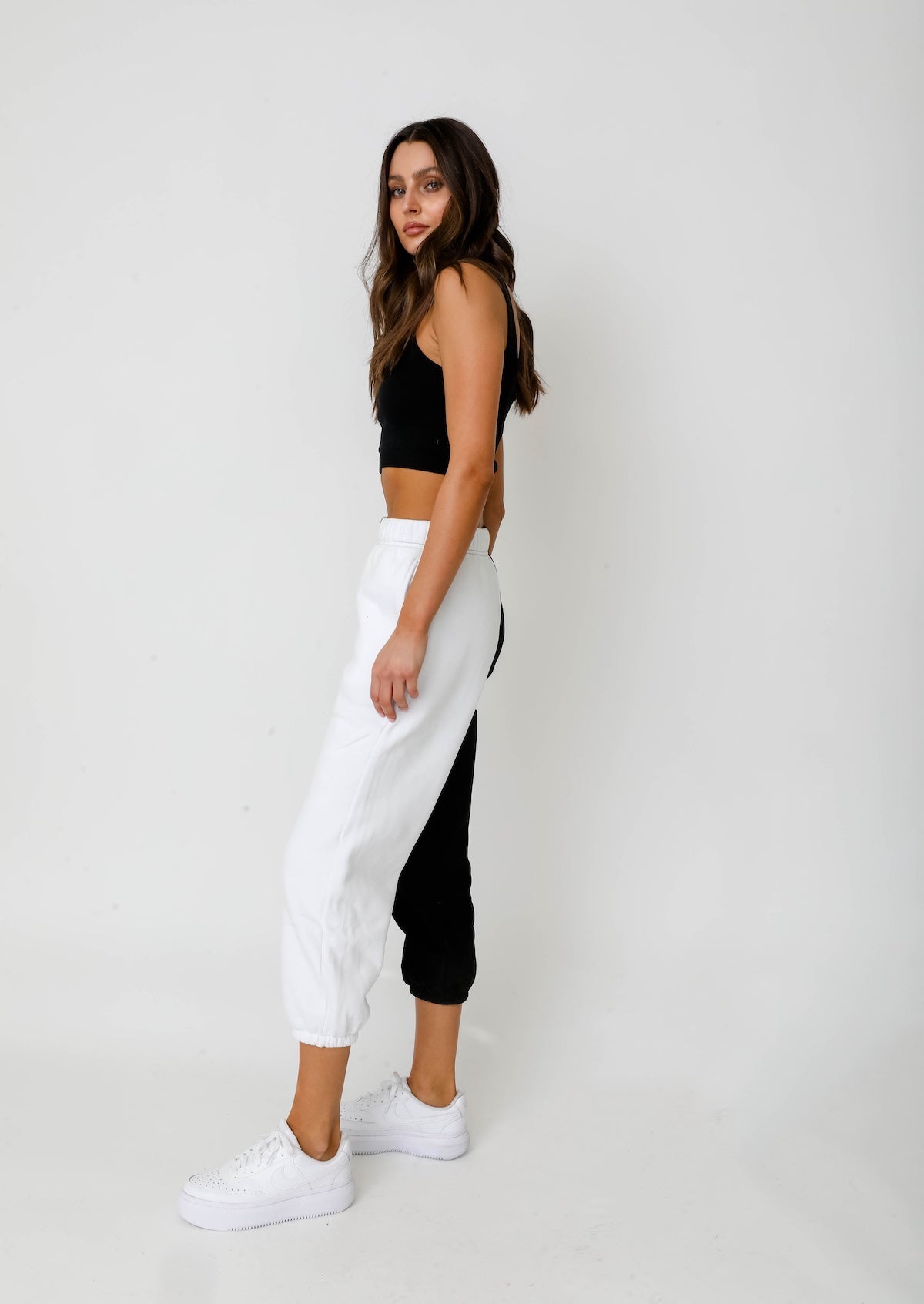 Two Tone Sweats - Black/White