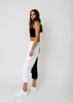 Two Tone Sweats - Black/White