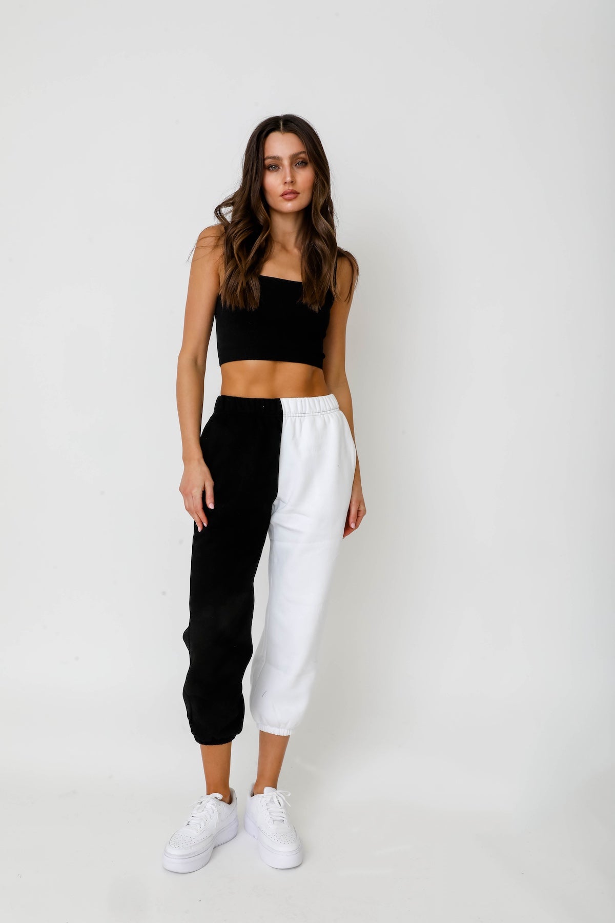 Two Tone Sweats - Black/White