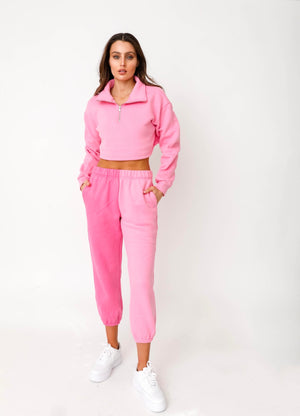 Two Tone Sweats - Pink