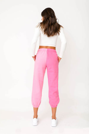 Two Tone Sweats - Pink